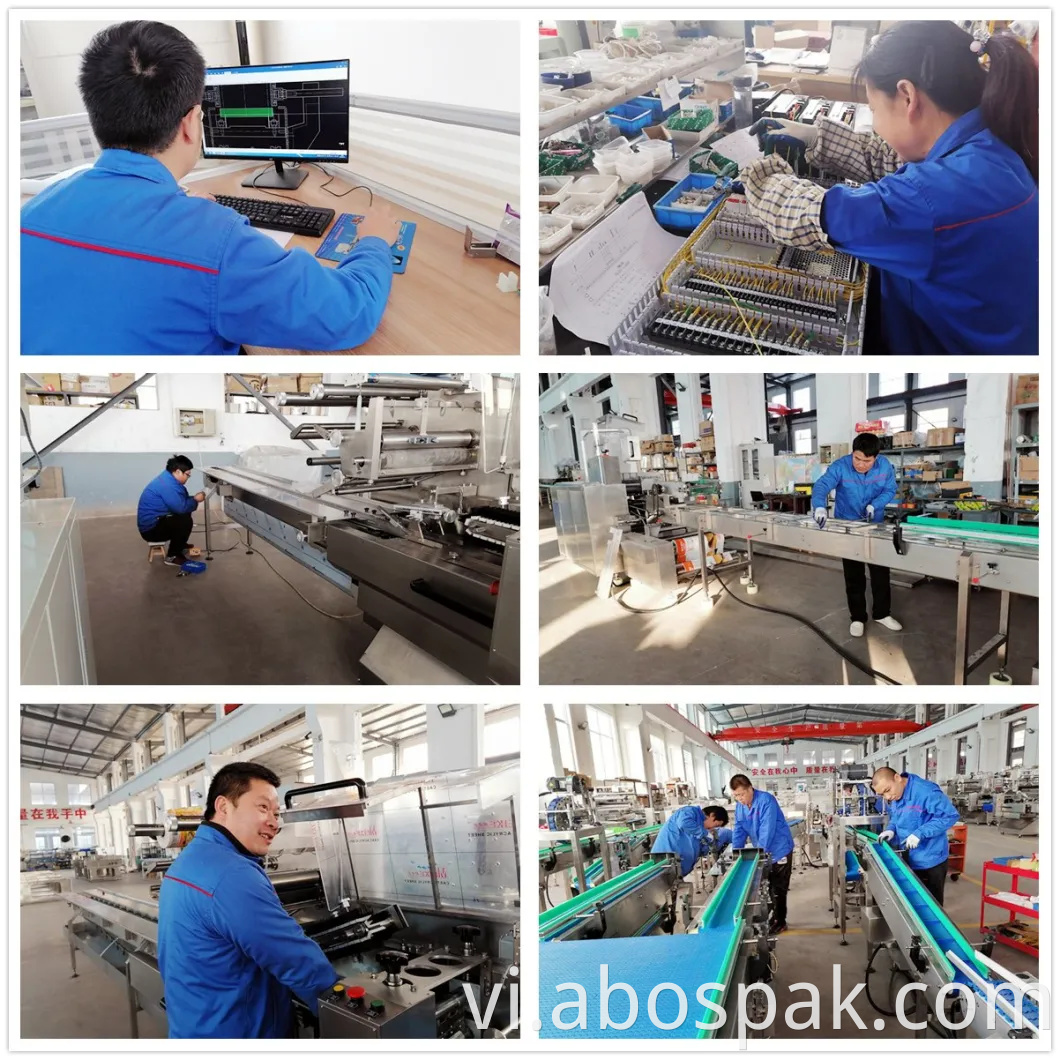 Thanh Đảo Bostar Fresh Fruit Dừa đa chức năng Tự động ngang Servo Heat Shrinkable Film Shrink Wrapping Machine với đường hầm